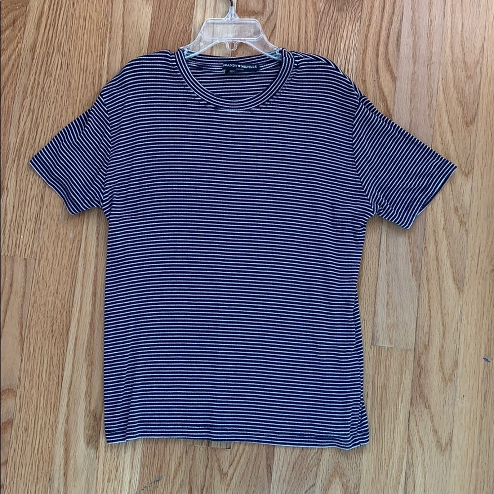 Brandy Melville stripped crop tshirt